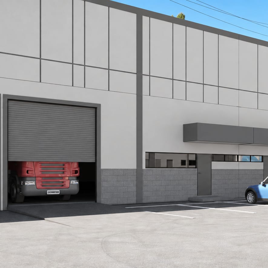 Naves industriales con cortinas de carga en Antares Techno Park